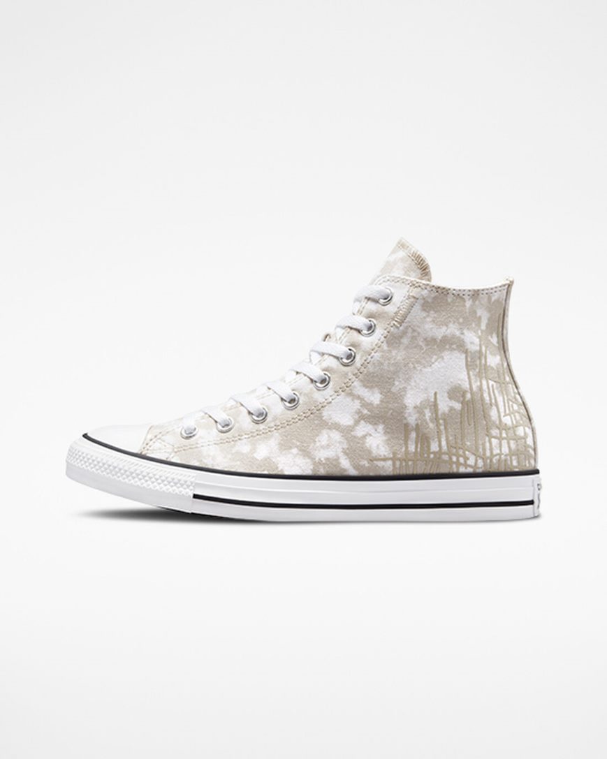 Dámské Boty Vysoké Converse Chuck Taylor All Star Dip Dye Šedé Bílé Černé | CZ LAYG65